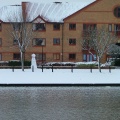 Baltic Wharf's very own snowman
